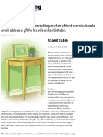 Accent Table - Canadian Woodworking Magazine