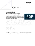 SQL Server 2012 - Upgrade Technical Reference Guide White Paper