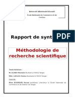 Cours Méthodologie de Recherche