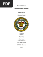 Functional Design Document