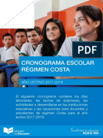 Cronograma Escolar Costa 2017-2018