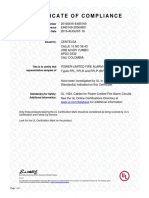 Certificado E485169 Ul1424 FPL FPLR Fplpcertificado Cable Alarma Centelsa