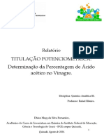 TITULACAO POTENCIOMETRICA Determinacao D PDF