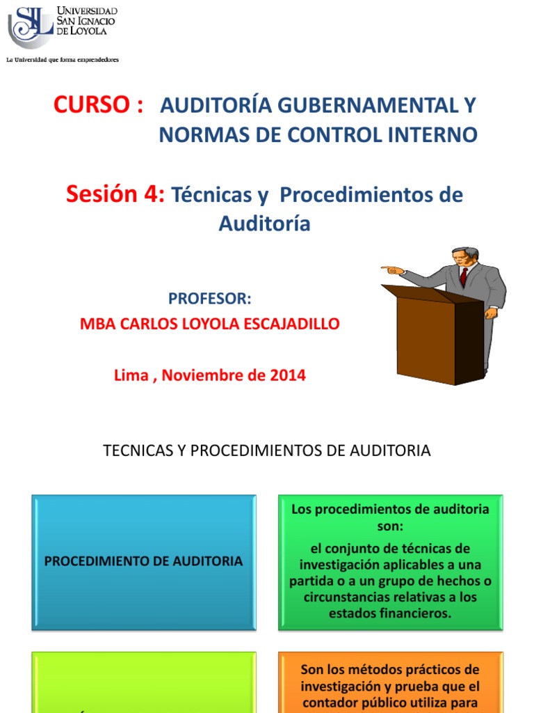3487 Tecnicas y Procedmientos de Auditoria | PDF | Auditoría financiera ...