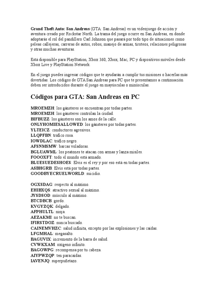 Featured image of post The Best 24 Claves Trucos De Gta San Andreas Xbox 360 Armas
