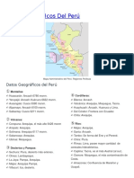 Datos Geográficos Del Perú: Regiones, Montañas, Ríos Y Más