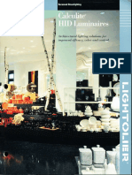 Lightolier Calculite HID Downlighting Catalog 1998