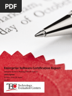 TEC Certification Report UNIT4 Agresso