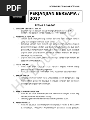 Vendors Agreement