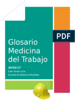 Glosario Medicina Del Trabajo