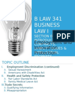 B LAW 341 Business Law I: Section 005 Introduction To Contracts, Liability Issues & Intellectual Property