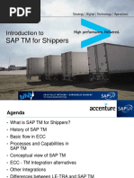 Sapsa Impuls 2015 Intro To Sap TM