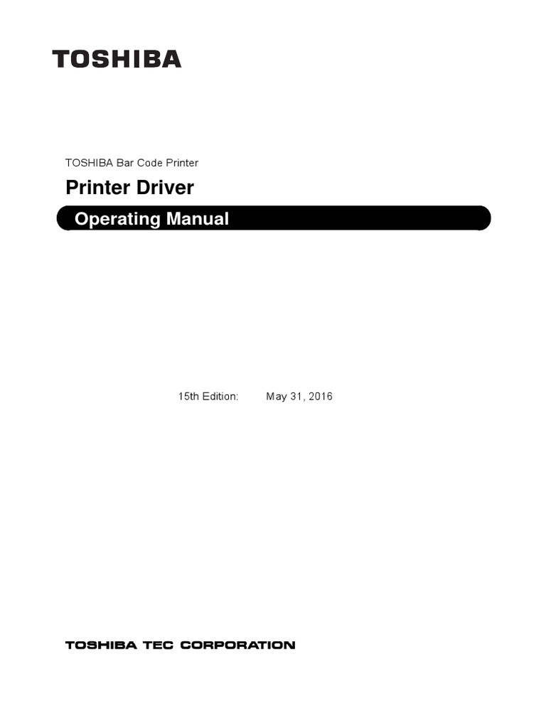 Printer+Driver+Manual_15th | Microsoft Windows | Installation (Computer  Programs)