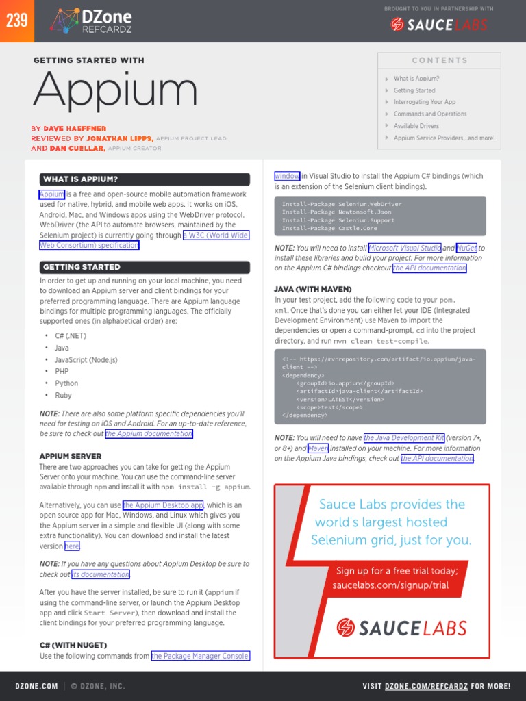 Appium Download For Mac