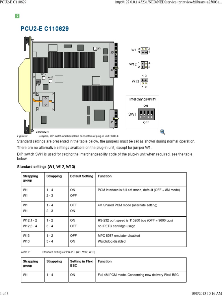 Jumper Setting PCU2E C110629 PDF Electrical Engineering Computer