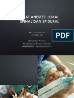 Anestesi-lokal Spinal Dan Epidural