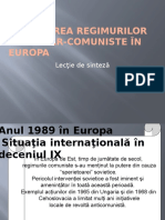 Unitatea 1. 10. Lectie de Sinteza. Prabusirea Comunismului Dezmembrarea URSS