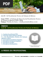 Aula 02 - Os Procedimentos Técnicos Da Tradução de Barbosa