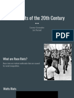 race riots of the 20th century