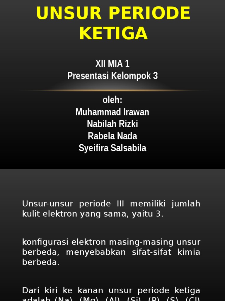 Unsur Periode Ketiga Yang Bersifat Amfoter Berbagai Unsur Unsur Periode Ketiga Yang Bersifat Amfoter Berbagai Unsur