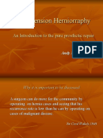 Free Tension Herniorraphy: An Introduction to Pure Prosthetic Repair