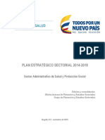 Plan Estrategico Sectorial 2014 2018