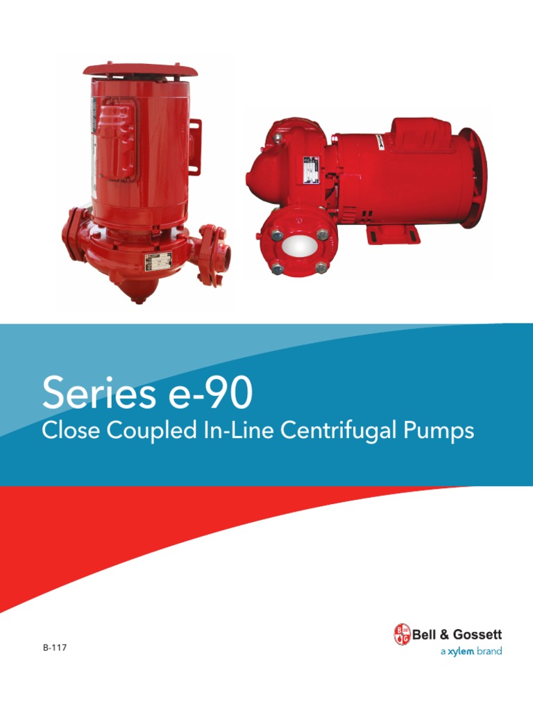 Bell Gossett Series e 90 Close Coupled in Line Centrifugal Pumps