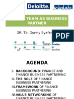 Finance Team As Business Partner