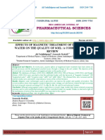 Effects of Magnetic Treatment of Irrigation Water On The Quality of Soil: A Comprehensive Review