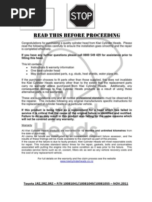 Toyota 3rz engine specs