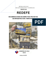 REDEFE - Recomendaciones de Diseño para Proyectos de Infraestructura Ferroviaria