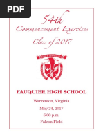 Download Fauquier High School Graduation Program 2017 by Fauquier Now SN349220032 doc pdf