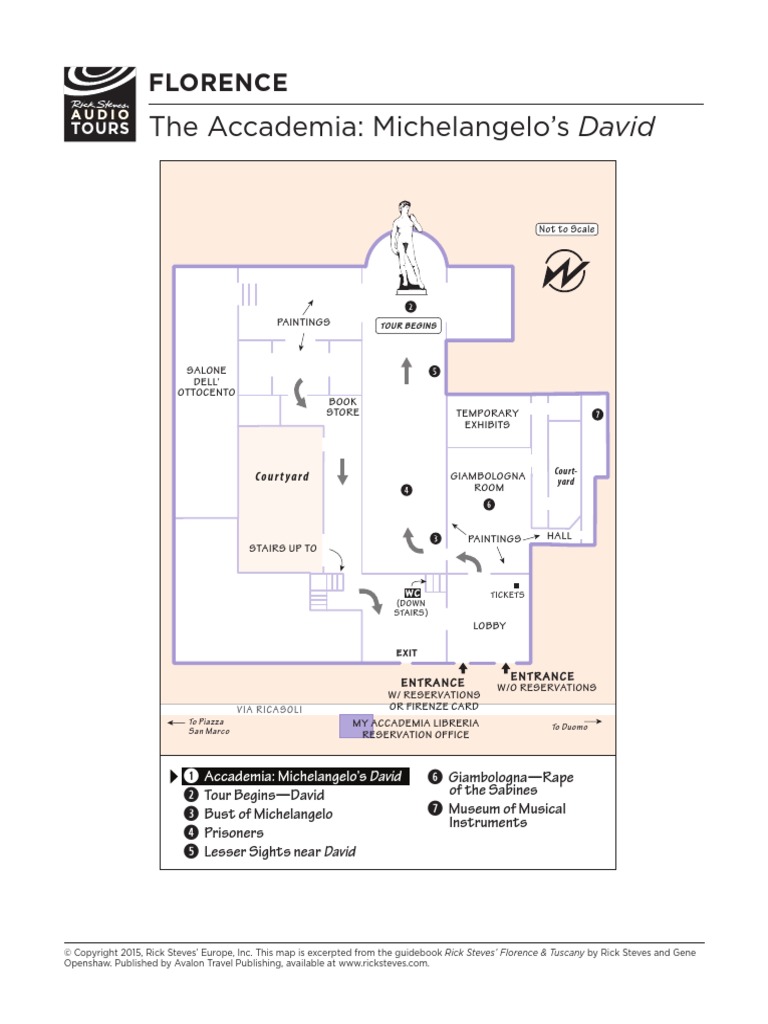 Map Audiotours Accademia Sculpture Leisure