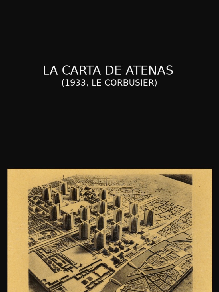 La Carta de Atenas  PDF  Atenas  Ciudad