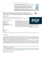 How Should Monetary Policy Respond To Changes in The Relative Price of Oil - Considering Supply and Demand Shocks