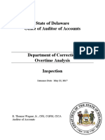 Department of Correction Overtime Analysis Inspection 1