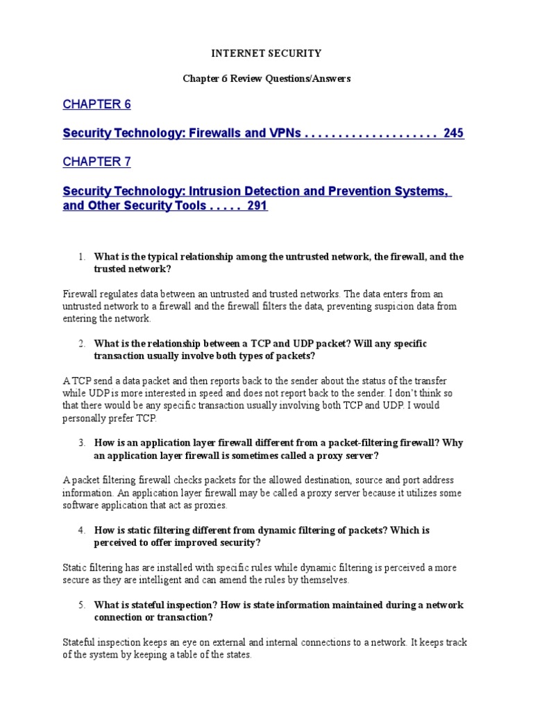 Firewall and IDPS Overview | PDF | Firewall (Computing) | Proxy Server