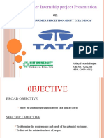 Summer Internship Project Presentation: "Consumer Perception About Tata Indica"