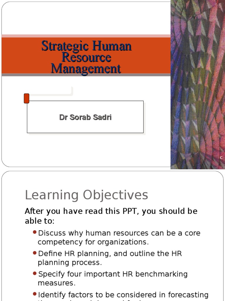 Strategic Human Resource Management Guide | PDF | Human Resource ...