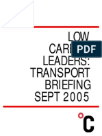 Low Carbon Leader Transport Briefing