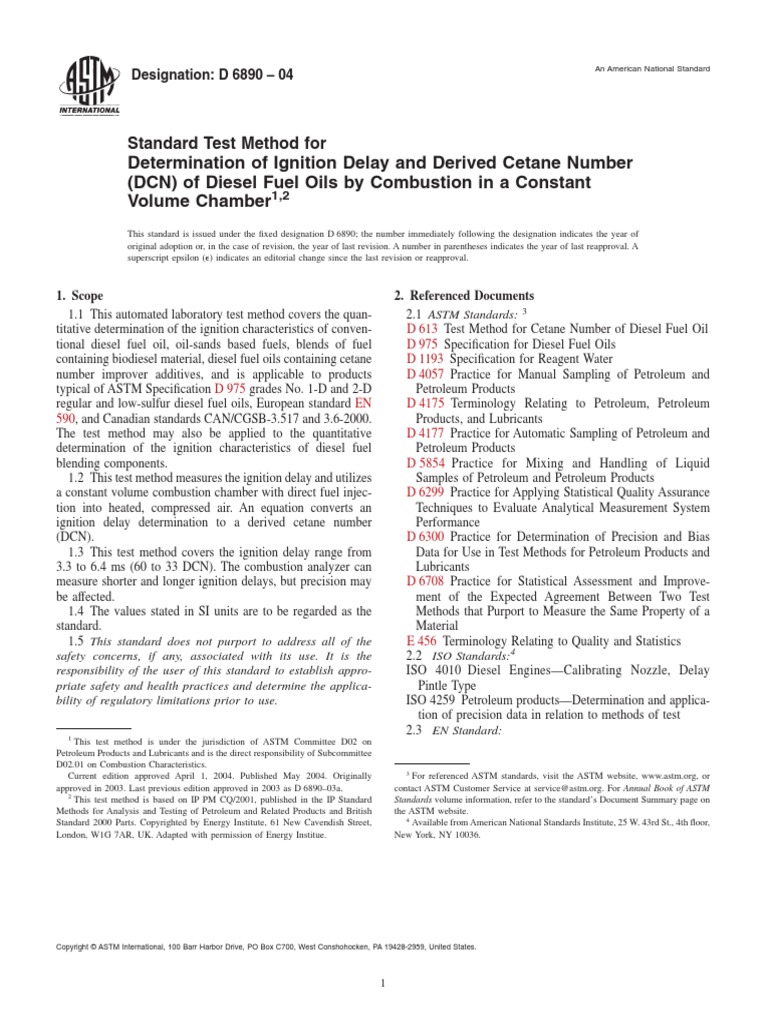 D6890 | PDF | Combustion | Diesel Engine