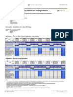 Steam: Turbine Oil - Sampling Interval and Testing Schedule