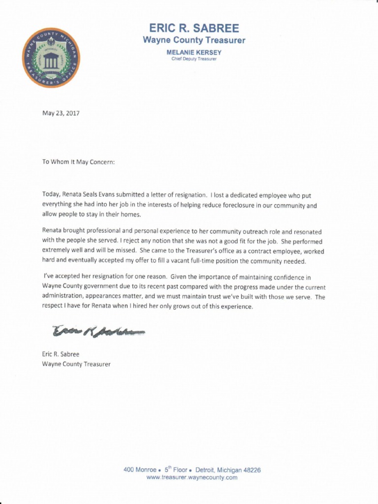 Wayne County Treasurer Statement PDF