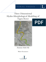 Three Dimensional Hydro-Morphological Modeling of Tigris River