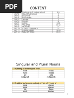 Content: 1. by Adding S' To The Singular Nouns. Room Rooms Nurse Nurses Ant Ants Restaurant Restaurants