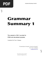 Grammar Summary