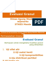 Evaluasi Dan Permasalahan Dalam Granul