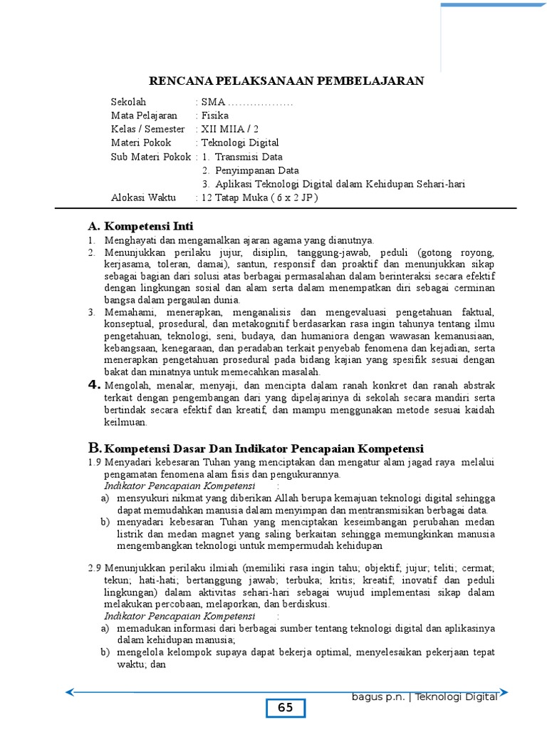 Teknologi Digital Fisika Kelas 12 Dunia Sosial