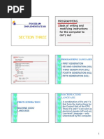 Section Three: Program Implementation