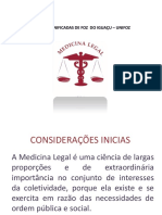 Aula I - Introdução à Medicina Legal